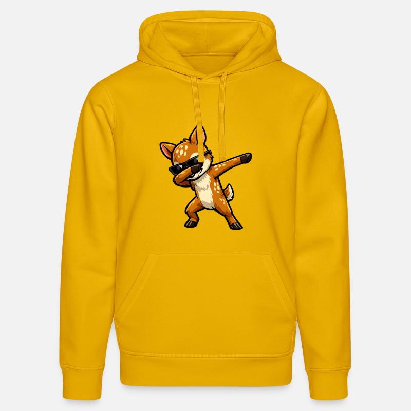 Dab du faon - Sweat à capuche bio DRUMMER Stanley/Stella Unisexe - jaune spectre