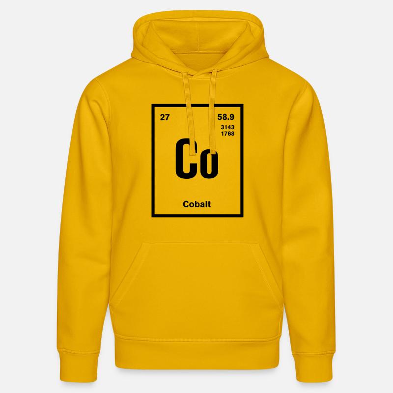 Cobalt Element im Periodensystem - Stanley/Stella Unisex Bio-Hoodie DRUMMER  - Spektralgelb