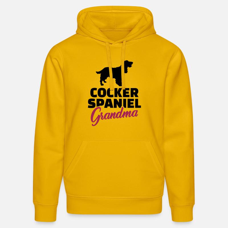 Cocker Spaniel - Stanley/Stella Unisex Bio-Hoodie DRUMMER  - Spektralgelb