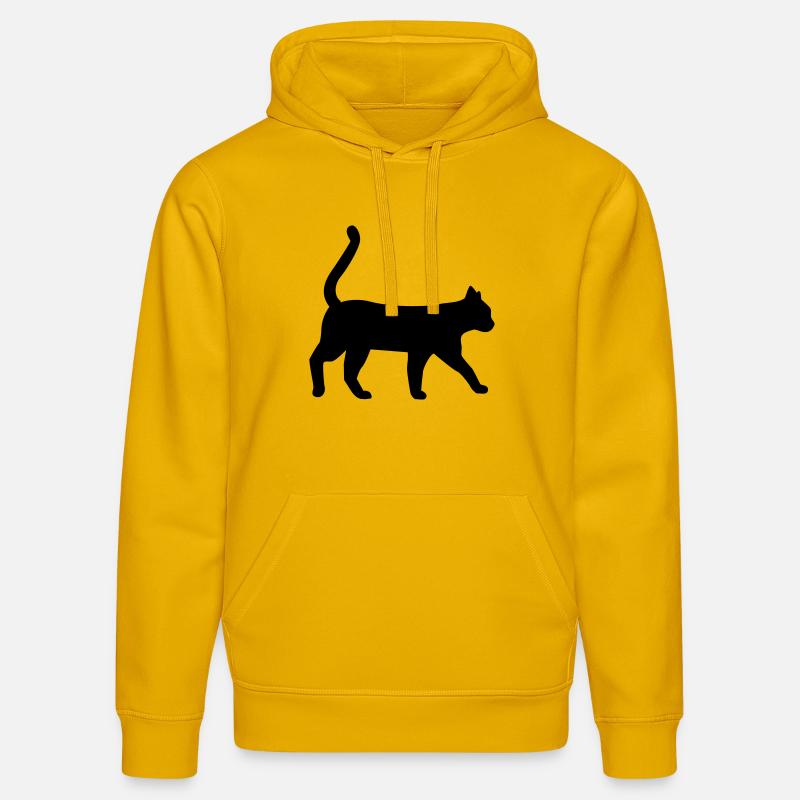Chat - Sweat à capuche bio DRUMMER Stanley/Stella Unisexe - jaune spectre