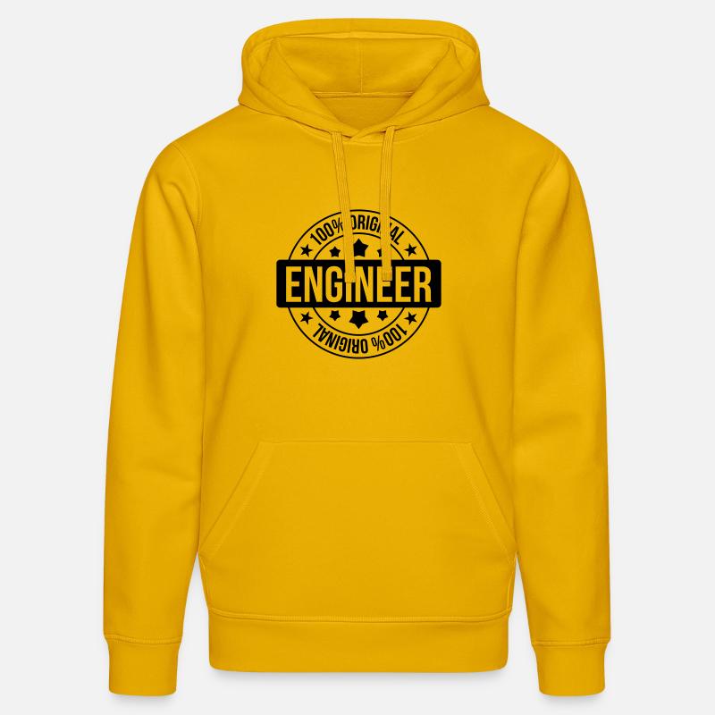 Engineer - Sweat à capuche bio DRUMMER Stanley/Stella Unisexe - jaune spectre