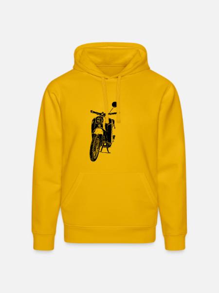 Schwalbe Moped - Stanley/Stella DRUMMER Unisex Organic Hoodie - spectra yellow