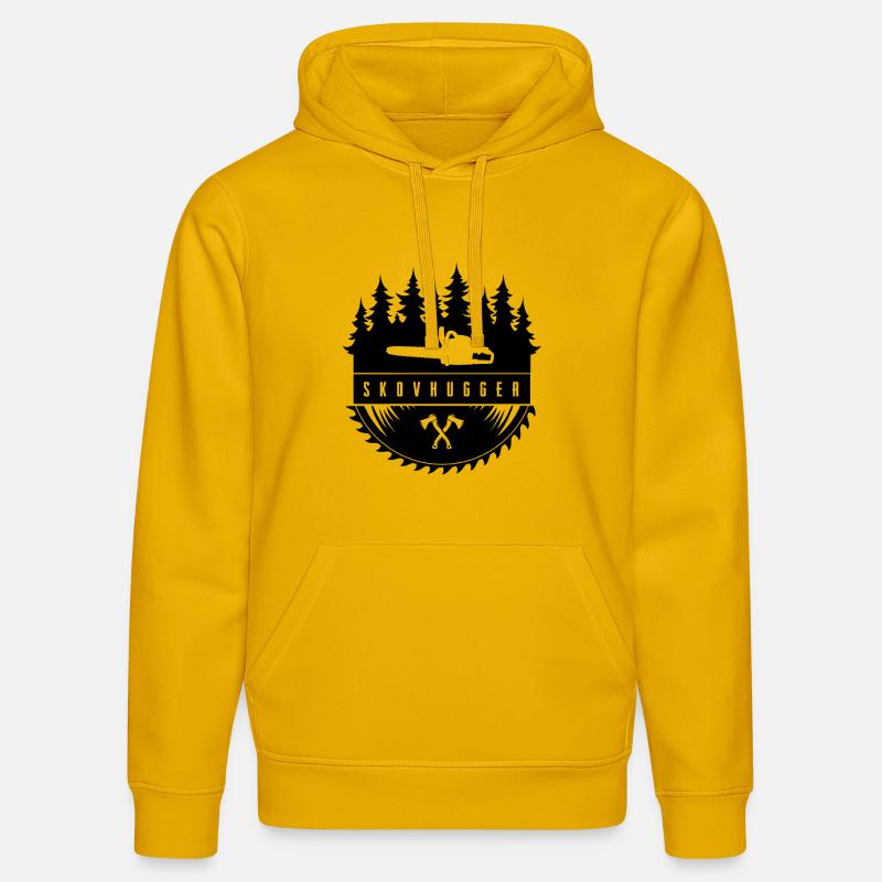 Bûcheron - Sweat à capuche bio DRUMMER Stanley/Stella Unisexe - jaune spectre