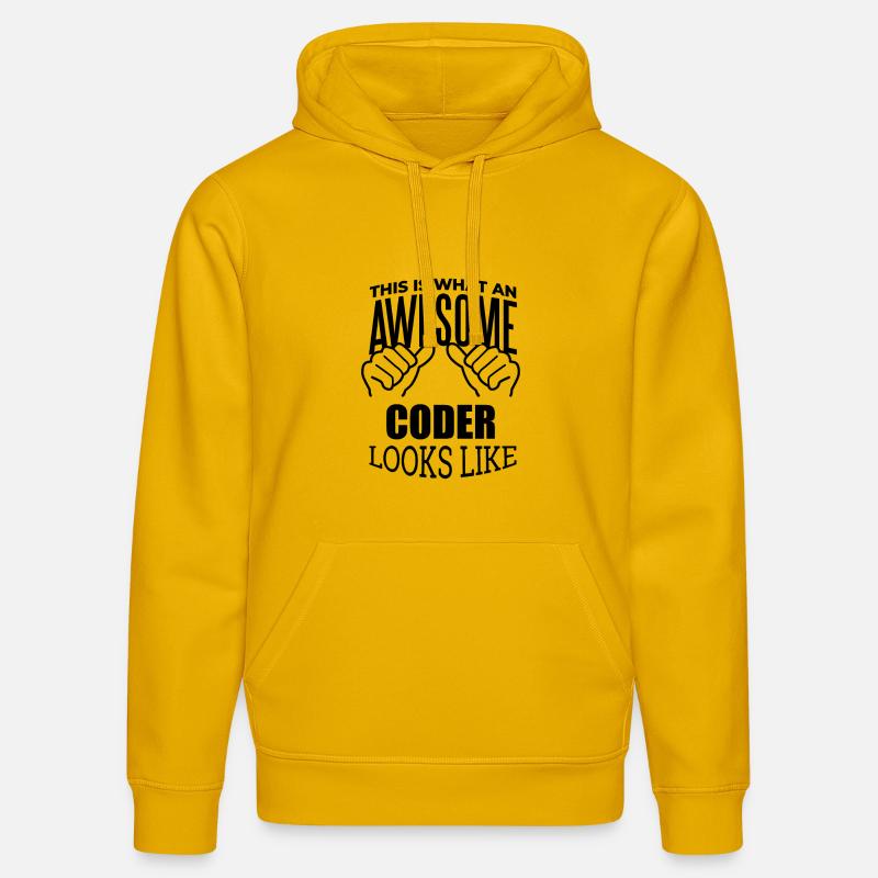 codeur - Sweat à capuche bio DRUMMER Stanley/Stella Unisexe - jaune spectre