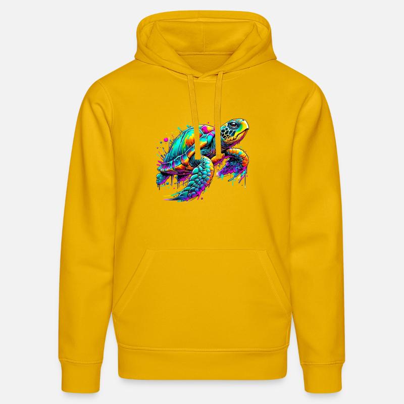 Tortue - Sweat à capuche bio DRUMMER Stanley/Stella Unisexe - jaune spectre
