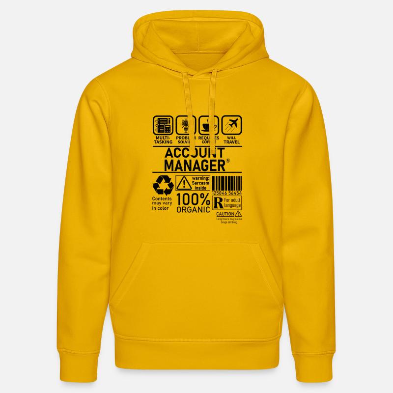 account manager multi tasking problem solving - Stanley/Stella Unisex Bio-Hoodie DRUMMER  - Spektralgelb