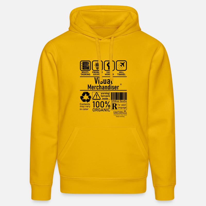 Visual Merchandiser résolution de problèmes multitâches - Sweat à capuche bio DRUMMER Stanley/Stella Unisexe - jaune spectre