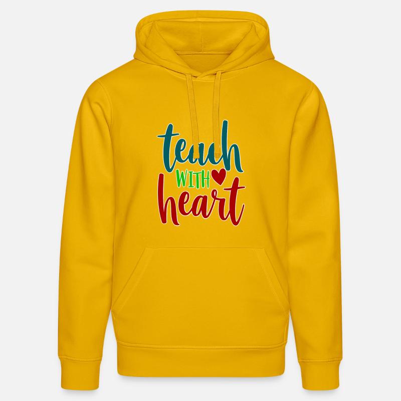 Enseigner avec le cœur Enseignant Dire - Sweat à capuche bio DRUMMER Stanley/Stella Unisexe - jaune spectre