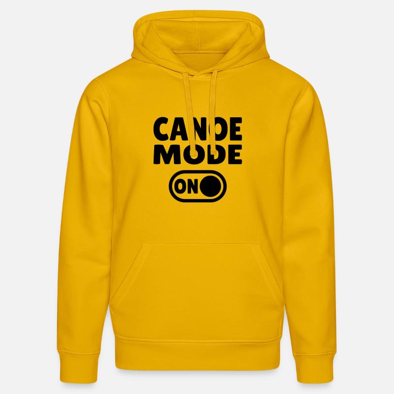 Mode canoë activé - Sweat à capuche bio DRUMMER Stanley/Stella Unisexe - jaune spectre