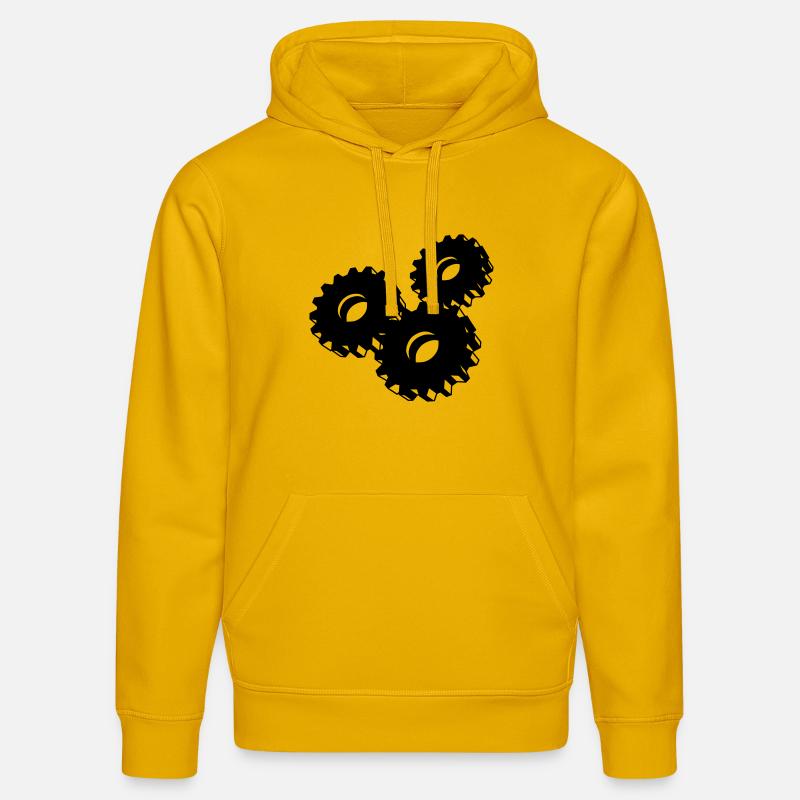 Roue dentée - Sweat à capuche bio DRUMMER Stanley/Stella Unisexe - jaune spectre