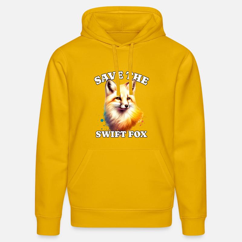 Les Swiftfuchs sauvent Swift Fox - Sweat à capuche bio DRUMMER Stanley/Stella Unisexe - jaune spectre