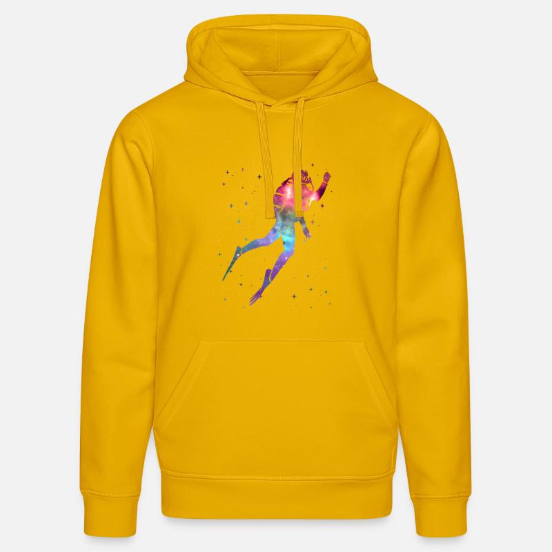 Plongée spatiale pour plongeurs Enfants - Sweat à capuche bio DRUMMER Stanley/Stella Unisexe - jaune spectre