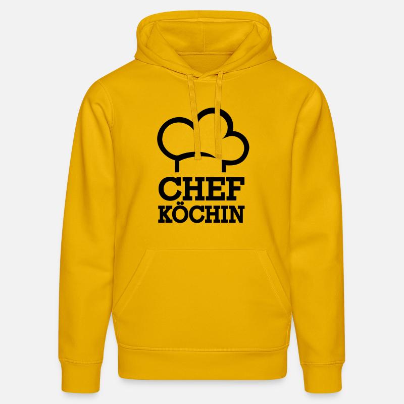 Cuisinier - Sweat à capuche bio DRUMMER Stanley/Stella Unisexe - jaune spectre