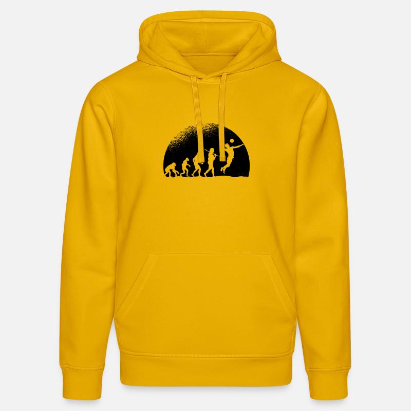 Evolution Volleyball - Sweat à capuche bio DRUMMER Stanley/Stella Unisexe - jaune spectre