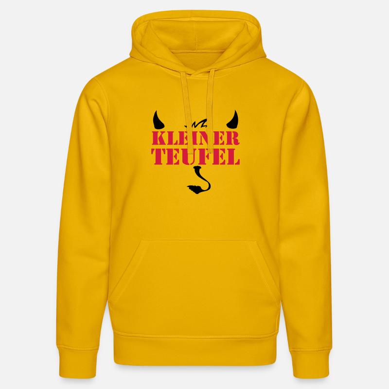 kleiner_teufel - Sweat à capuche bio DRUMMER Stanley/Stella Unisexe - jaune spectre