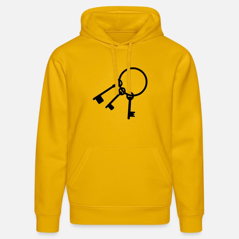 trousseau clef cle 2101 - Sweat à capuche bio DRUMMER Stanley/Stella Unisexe - jaune spectre