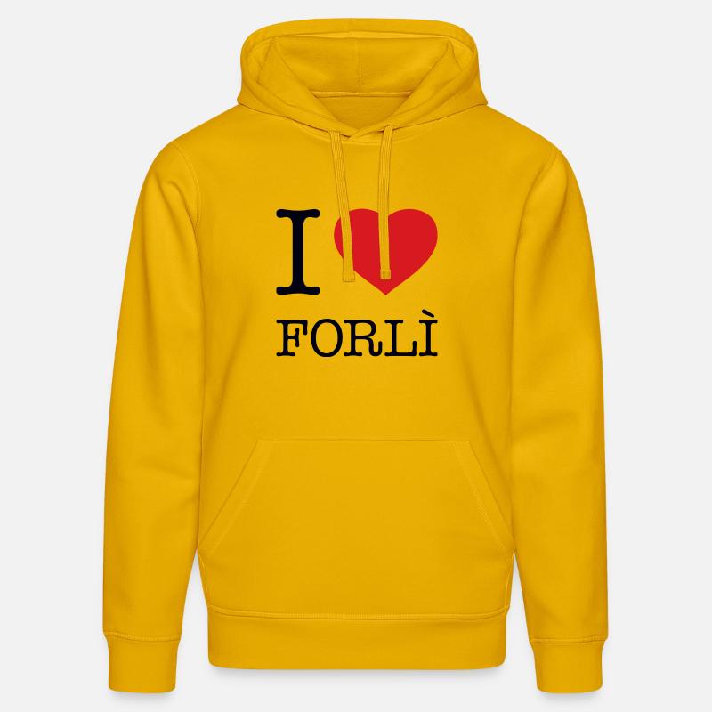 J’adore Forli - Sweat à capuche bio DRUMMER Stanley/Stella Unisexe - jaune spectre