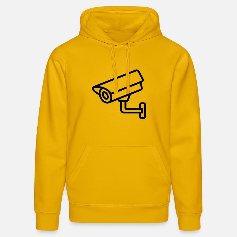 caméra de surveillance - Sweat à capuche bio DRUMMER Stanley/Stella Unisexe - jaune spectre