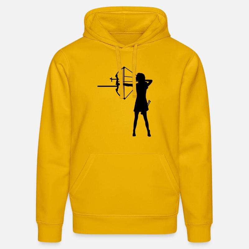 composé de dame unique - Sweat à capuche bio DRUMMER Stanley/Stella Unisexe - jaune spectre