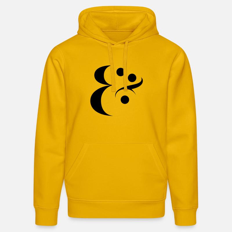 esperluette - Sweat à capuche bio DRUMMER Stanley/Stella Unisexe - jaune spectre