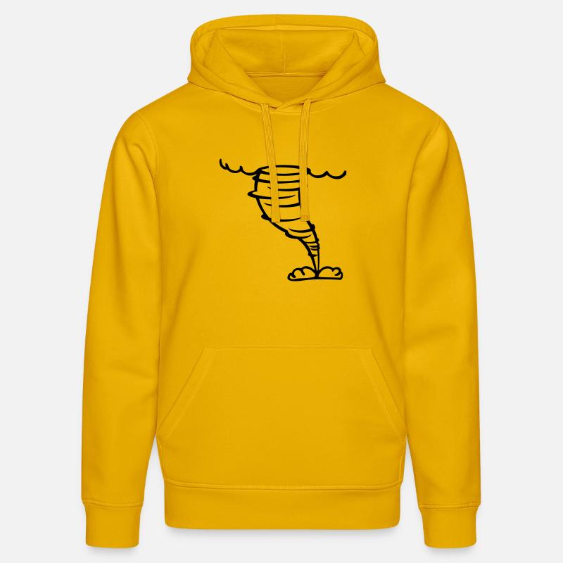 Tornade - Sweat à capuche bio DRUMMER Stanley/Stella Unisexe - jaune spectre