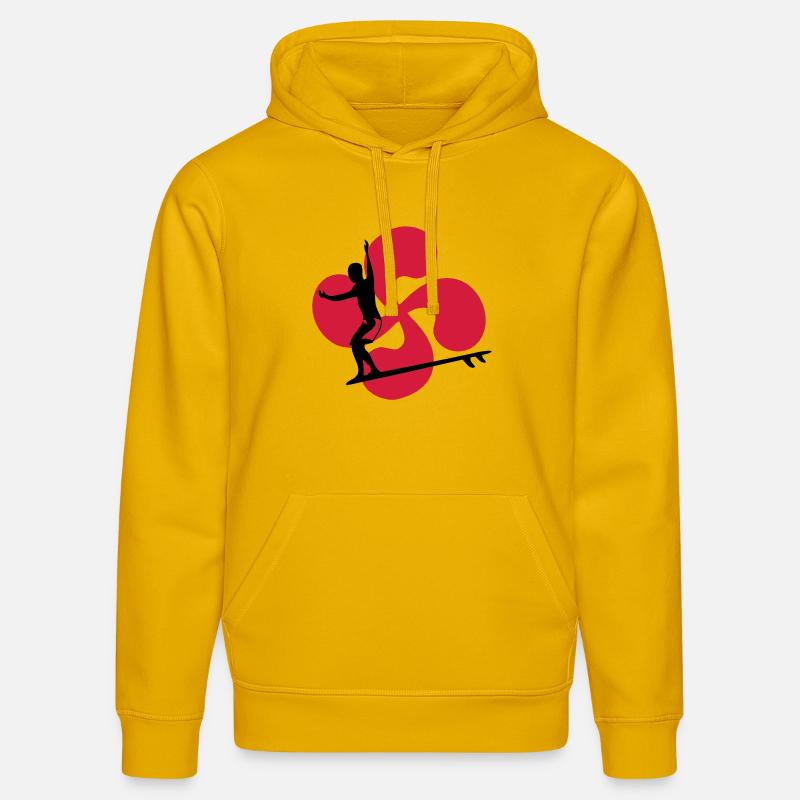 Surf basque - Sweat à capuche bio DRUMMER Stanley/Stella Unisexe - jaune spectre