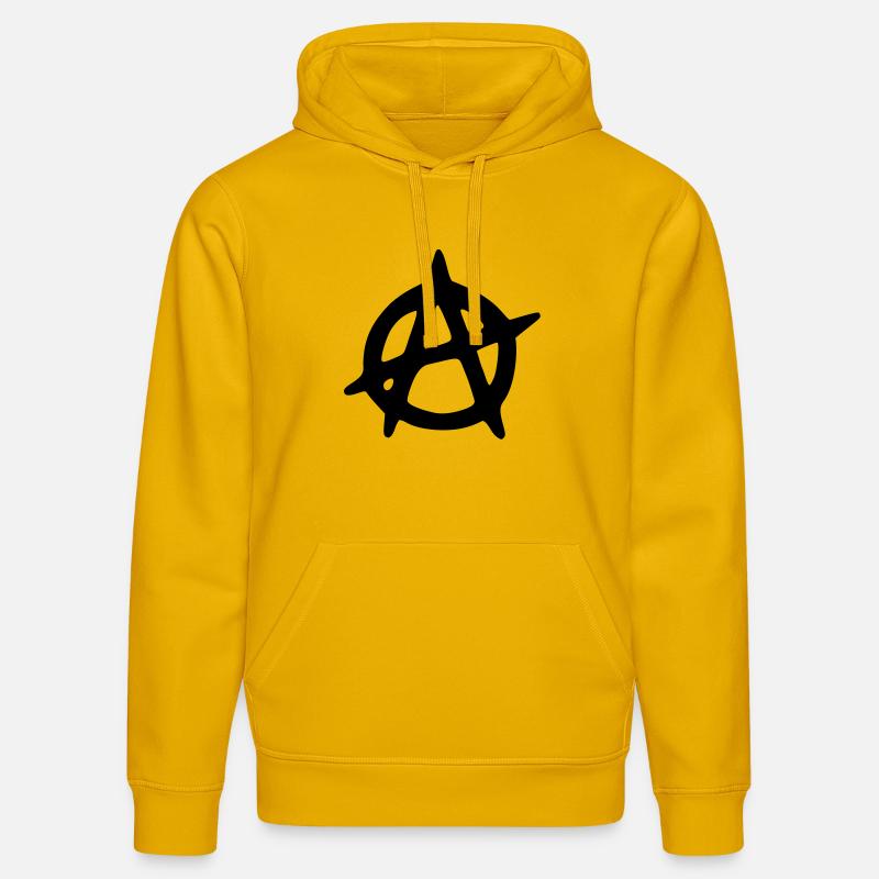 Anarchy - Anarchie (B) - Sweat à capuche bio DRUMMER Stanley/Stella Unisexe - jaune spectre