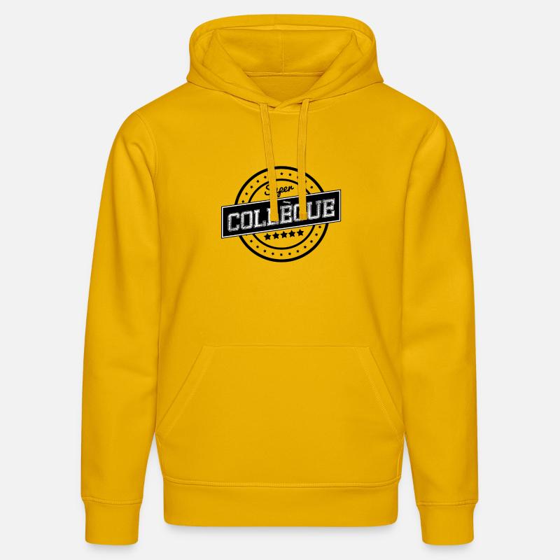 Super collègue - Sweat à capuche bio DRUMMER Stanley/Stella Unisexe - jaune spectre