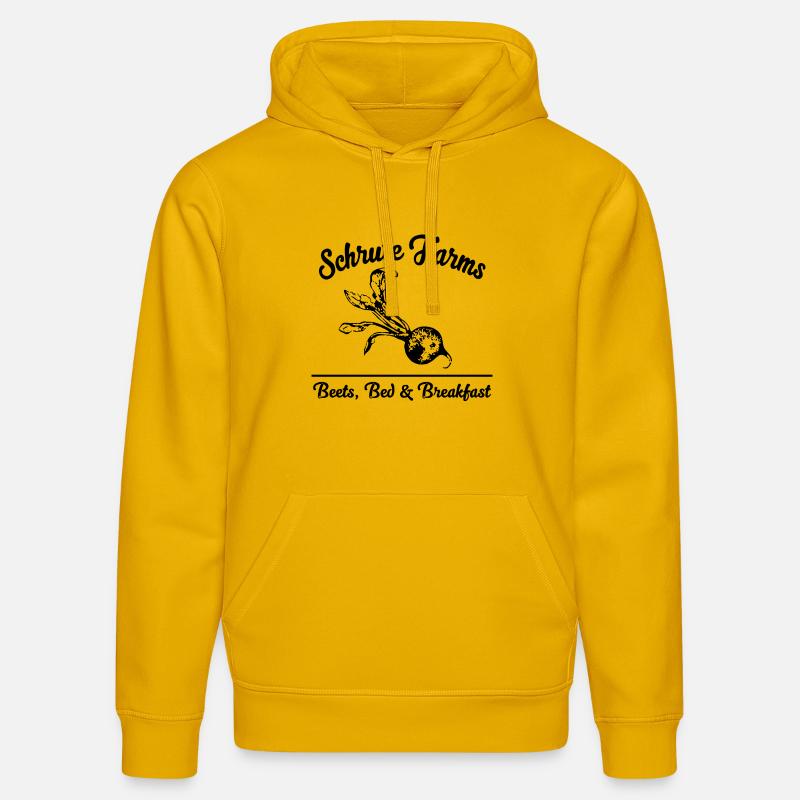 Conception de feuille d’aquarelle botanique - Sweat à capuche bio DRUMMER Stanley/Stella Unisexe - jaune spectre