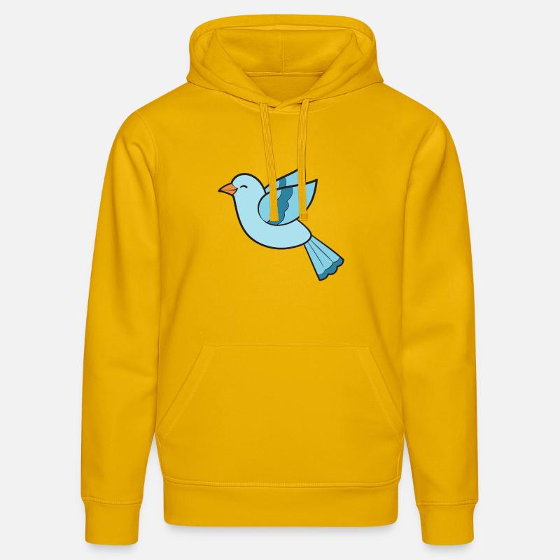 Oiseaux Oiseaux - Sweat à capuche bio DRUMMER Stanley/Stella Unisexe - jaune spectre