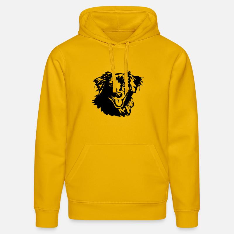 Berger des Pyrénées Kopf - Stanley/Stella Unisex Bio-Hoodie DRUMMER  - Spektralgelb
