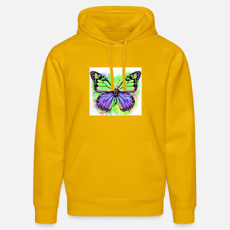 papillon - Sweat à capuche bio DRUMMER Stanley/Stella Unisexe - jaune spectre