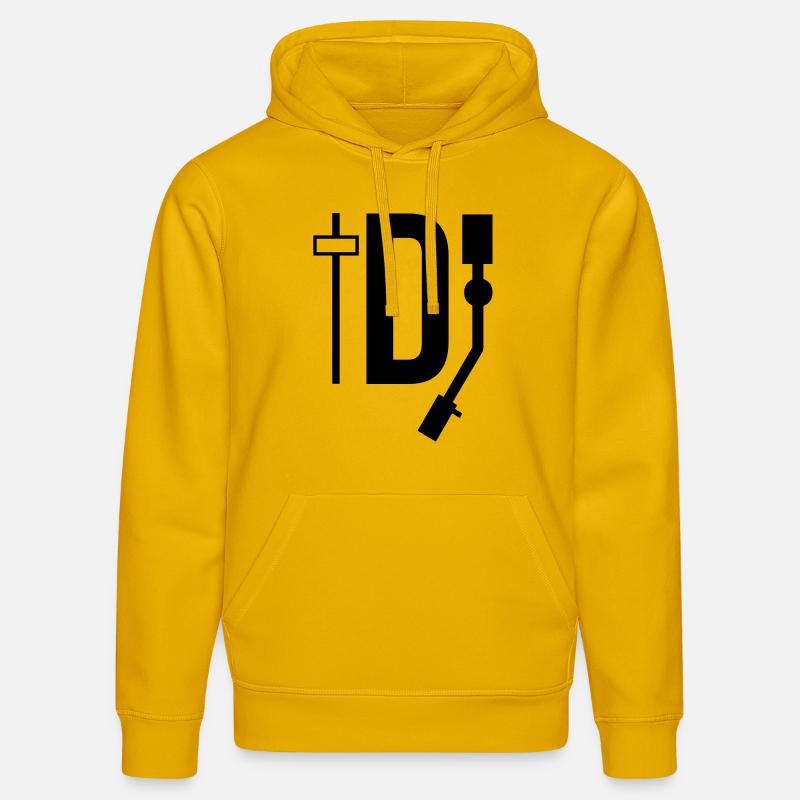 DJ - DEEJAY - Sweat à capuche bio DRUMMER Stanley/Stella Unisexe - jaune spectre