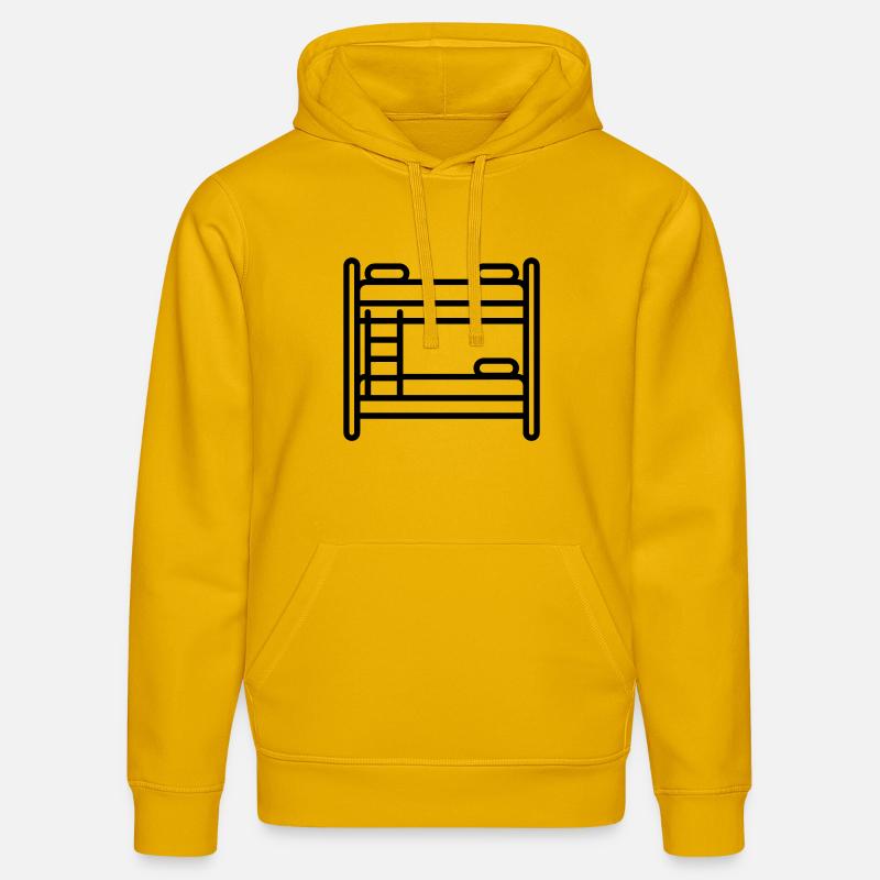 lit superposé - Sweat à capuche bio DRUMMER Stanley/Stella Unisexe - jaune spectre