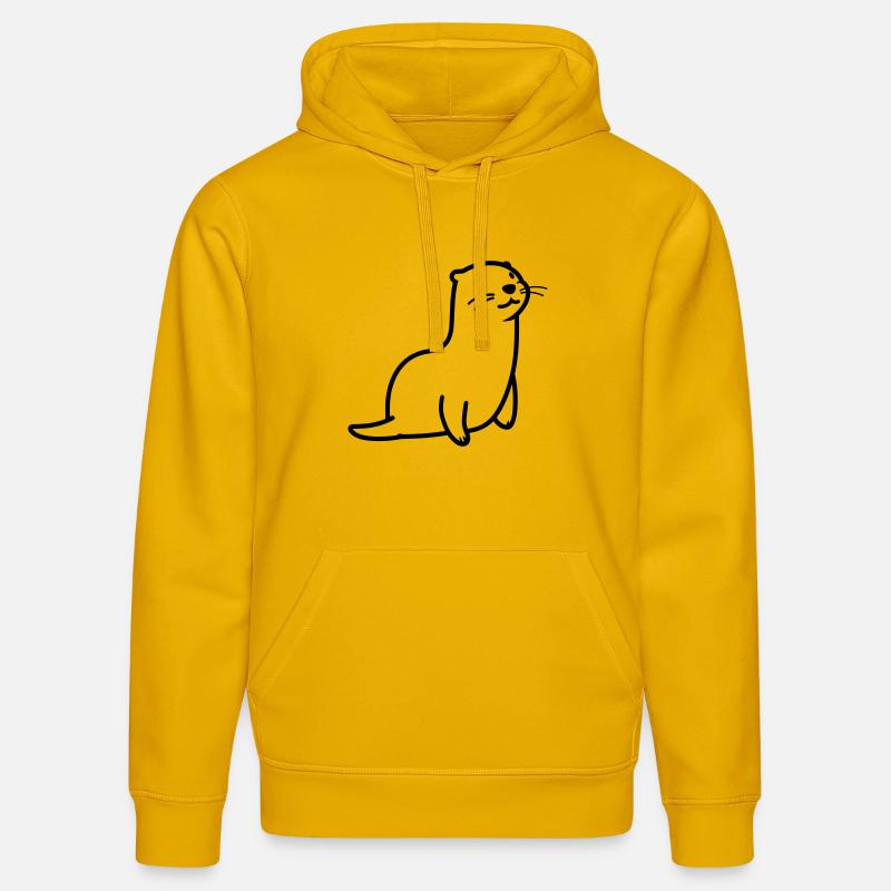 loutre - Sweat à capuche bio DRUMMER Stanley/Stella Unisexe - jaune spectre
