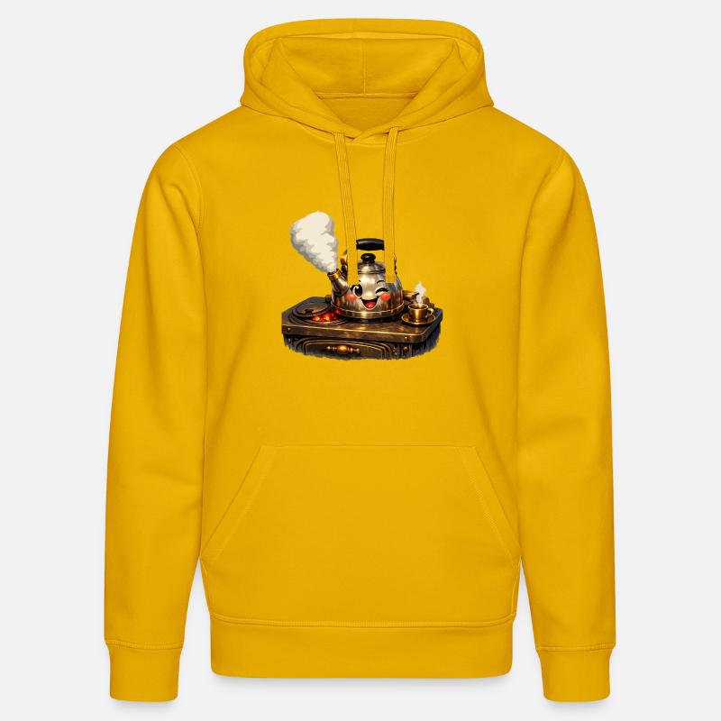 Bouilloire sur la cuisinière - Sweat à capuche bio DRUMMER Stanley/Stella Unisexe - jaune spectre