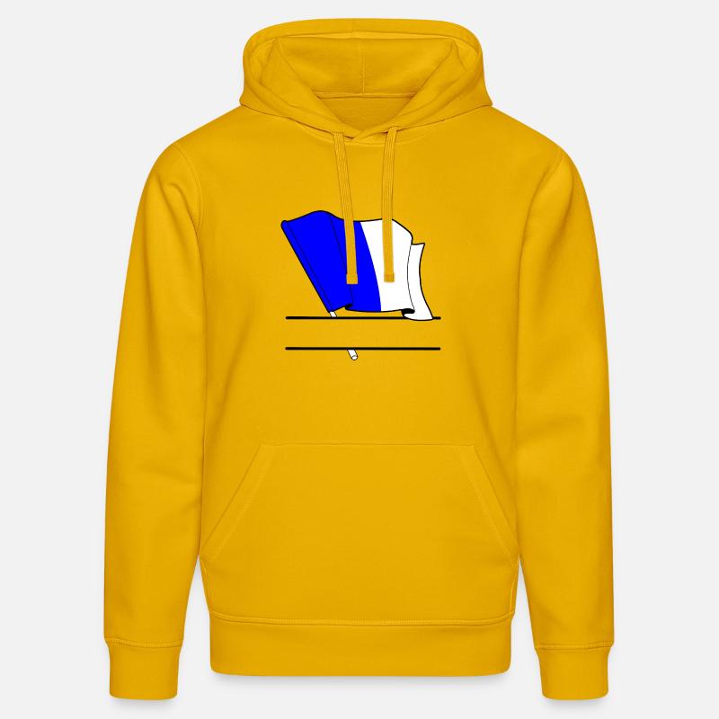 Drapeau Personnalisé de Spa - Sweat à capuche bio DRUMMER Stanley/Stella Unisexe - jaune spectre