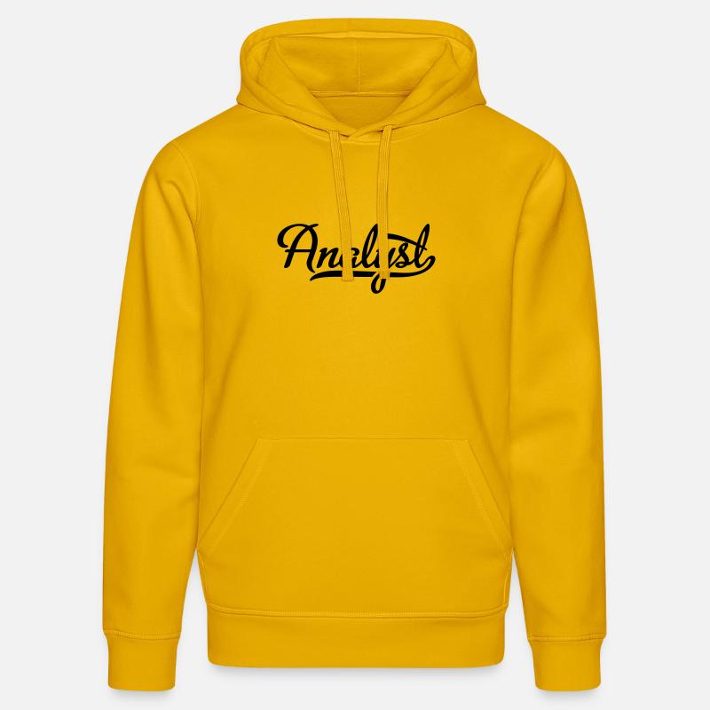 ANALYST - Sweat à capuche bio DRUMMER Stanley/Stella Unisexe - jaune spectre