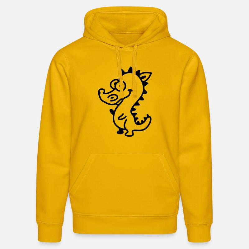 Dragons - Line - Sweat à capuche bio DRUMMER Stanley/Stella Unisexe - jaune spectre