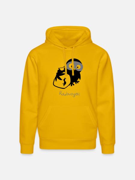 EULE // Raubvogel. - Stanley/Stella Unisex Bio-Hoodie DRUMMER - Spektralgelb
