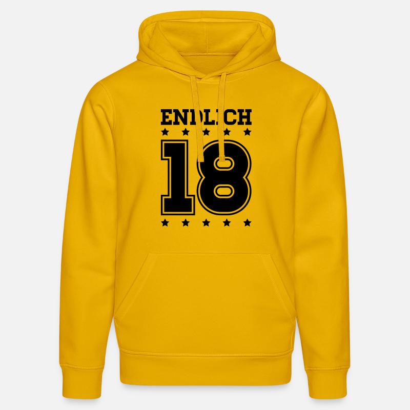 endlich_18__f1 - Sweat à capuche bio DRUMMER Stanley/Stella Unisexe - jaune spectre