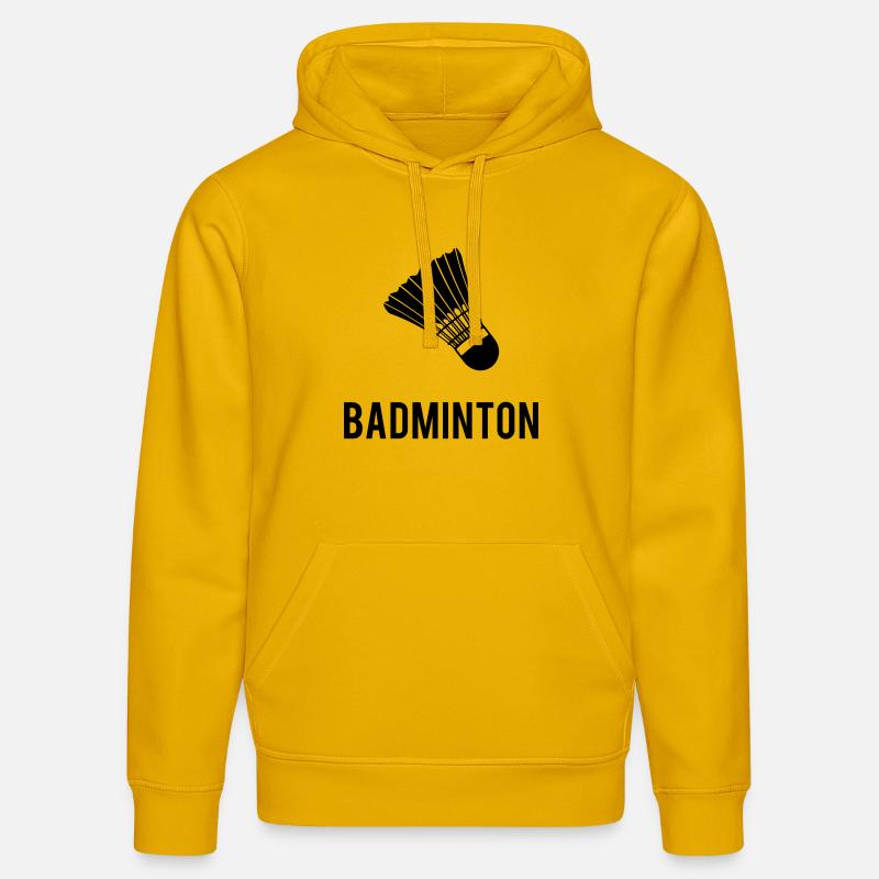 Badminton - Sweat à capuche bio DRUMMER Stanley/Stella Unisexe - jaune spectre