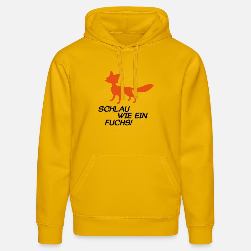 fuchs2 - Stanley/Stella Unisex Bio-Hoodie DRUMMER - Spektralgelb
