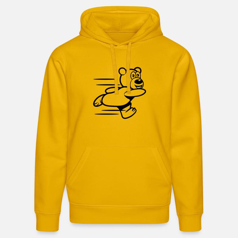 Exécutez Teddy exécuter - Sweat à capuche bio DRUMMER Stanley/Stella Unisexe - jaune spectre