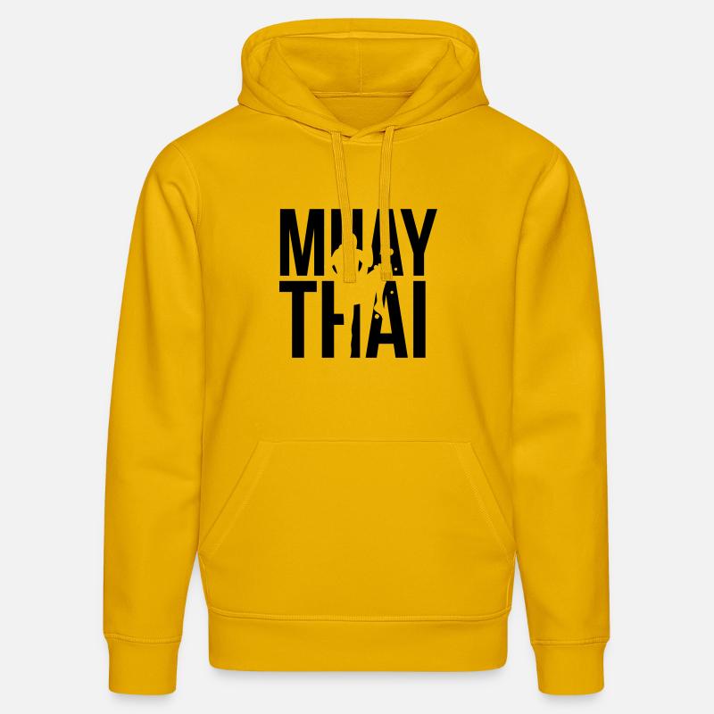 muay thai - Sweat à capuche bio DRUMMER Stanley/Stella Unisexe - jaune spectre