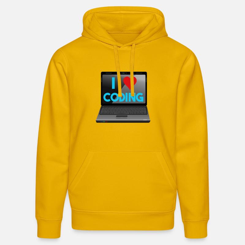Programmieren, Programmierer, Informatiker - Stanley/Stella Unisex Bio-Hoodie DRUMMER  - Spektralgelb