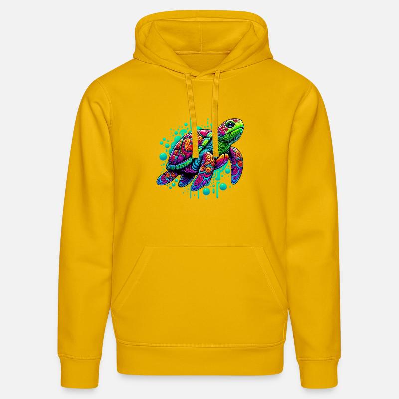 Tortue - Sweat à capuche bio DRUMMER Stanley/Stella Unisexe - jaune spectre