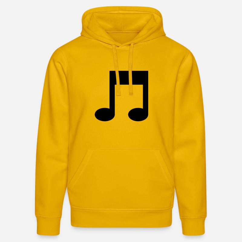 Note musicale - Sweat à capuche bio DRUMMER Stanley/Stella Unisexe - jaune spectre