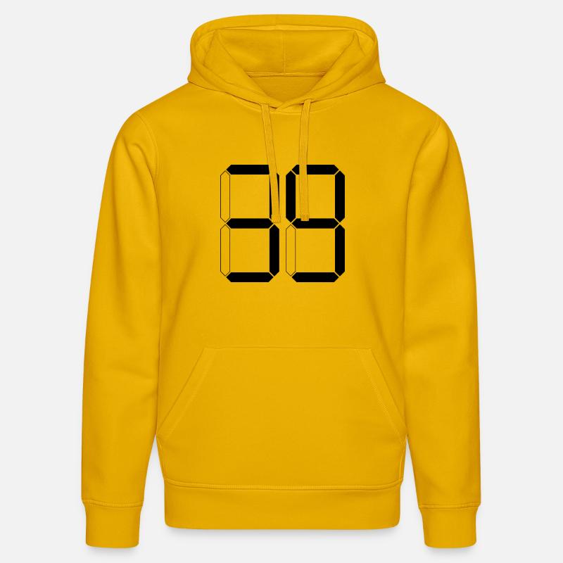 NUMÉRO 39 Trente-neuf Cadeaux Numériques - Sweat à capuche bio DRUMMER Stanley/Stella Unisexe - jaune spectre