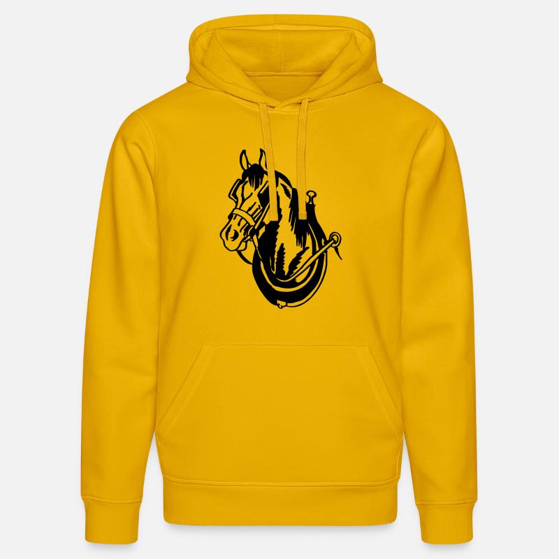 Cheval d'attelage - Sweat à capuche bio DRUMMER Stanley/Stella Unisexe - jaune spectre